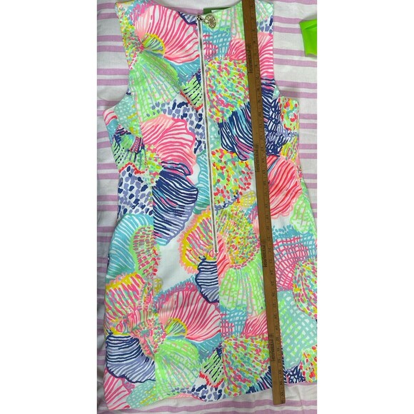 LILLY PULITZER Roar Of The Sea " MILA" SLEEVELESS SHIFT DRESS SIZE 10 $178 New! - Picture 10 of 13